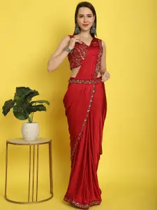 Grancy Sequinned Detailed Ready to Wear Saree