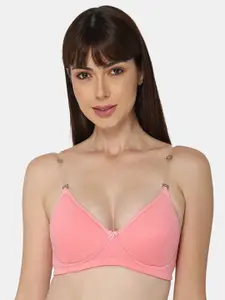 intimacy LINGERIE Medium Coverage Lightly Padded Cotton Bra with All Day Comfort