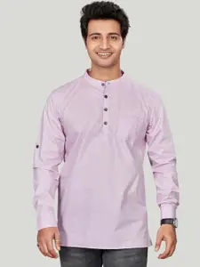 Authentics Cotton Self Textured Short Kurta
