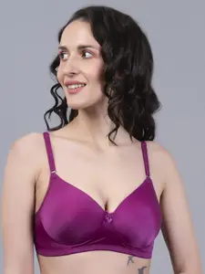 Herryqeal Magenta Bra Full Coverage Underwired Heavily Padded
