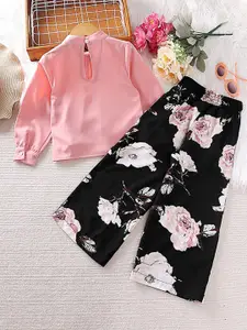 StyleCast Girls Pink Top with Palazzos