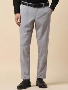Allen Solly Men Slim Fit Pleated Formal Trouser