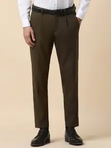 Allen Solly Men Slim Fit Pleated Formal Trousers