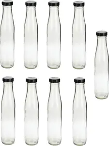 Afast Transparent 9 Pieces Glass Water Bottle 500 ml