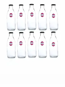Afast Transparent 10 Pieces Glass Water Bottle
