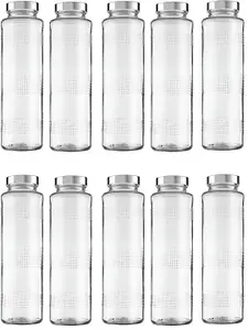 Afast Transparent 6 Pieces Glass Water Bottle