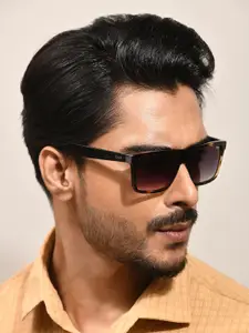 IDEE Men Rectangle Sunglasses with UV Protected Lens IDS2989C2SG