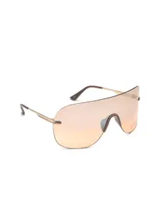 IDEE Men Brown Lens & Brown Round Sunglasses with UV Protected Lens