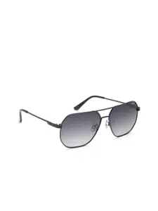 IDEE Men Grey Lens & Blue Round Sunglasses with UV Protected Lens