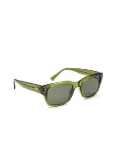IDEE Men Green Lens & Green Round Sunglasses with UV Protected Lens