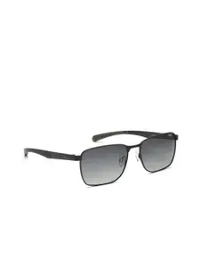 IDEE Men Green Lens & Black Round Sunglasses with UV Protected Lens