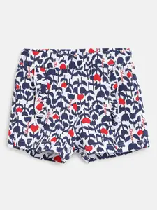 Chicco Girls Floral Printed Cotton Shorts