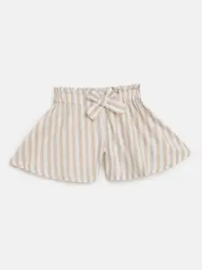 Chicco Girls Striped Cotton Shorts