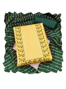 MANVAA Floral Embroidered Pure Silk Unstitched Dress Material