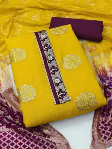 MANVAA Ethnic Motifs Woven Design Unstitched Dress Material