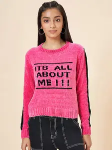 Coolsters by Pantaloons Girls Typographic Printed Sweaters