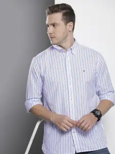 Tommy Hilfiger Striped Pure Cotton Casual Shirt