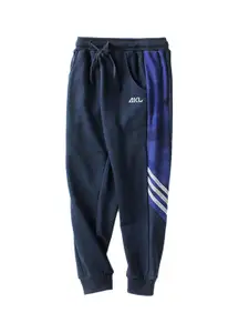StyleCast Boys Navy Blue High-Rise Easy Wash Trousers