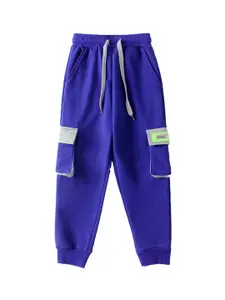 StyleCast Boys Blue High-Rise Easy Wash Trousers