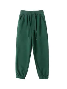 StyleCast Boys Green High-Rise Easy Wash Joggers Trousers