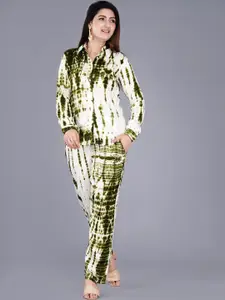 BAESD Women Green Printed Night suit