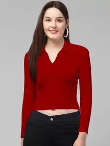 Dream Beauty Fashion Red Shirt Style Top