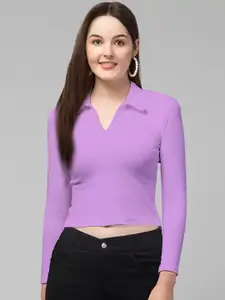 Dream Beauty Fashion Lavender Shirt Style Top