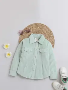 Tiny Girl Green Shirt Style Top