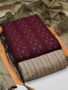 MANVAA Ethnic Motifs Woven Design Unstitched Dress Material