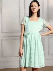 all about you Lace A-Line Dress