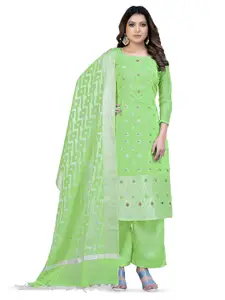 MANVAA Green Unstitched Dress Material