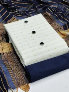 MANVAA Geometric Woven Design Unstitched Dress Material