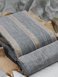 MANVAA Geometric Woven Design Unstitched Dress Material