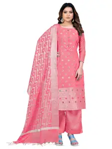 MANVAA Ethnic Motifs Woven Design Unstitched Dress Material