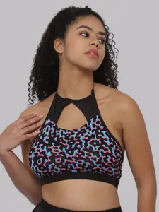 CUKOO Abstract Printed Comfort Fit Swim Top