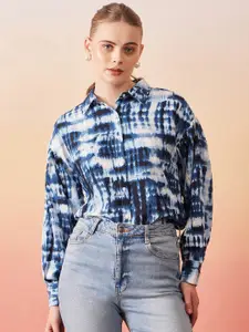 RARE Blue Abstract Printed Casual Shirt