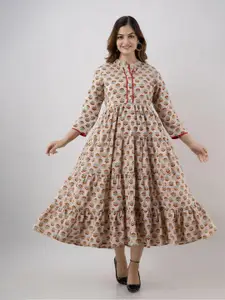 BAESD Floral Printed Fit & Flare Dress