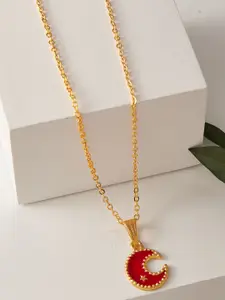 DressBerry Gold-Plated Pendant With Chain