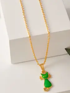 DressBerry Gold-Plated Pendant With Chain