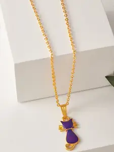 DressBerry Gold-Plated Pendant With Chain