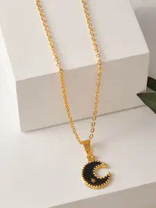 DressBerry Gold-Plated Pendant With Chain