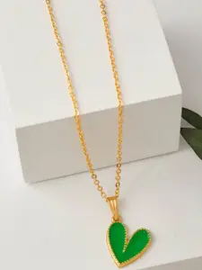 DressBerry Gold-Plated Pendant With Chain