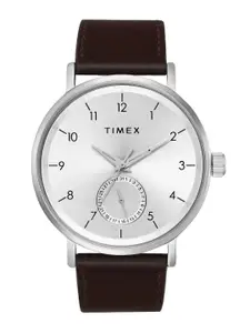 Timex Men Leather Straps Analogue Watch TWEG20019