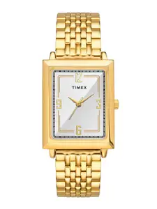 Timex Men Embellished Dial Stainless Steel Bracelet Style Straps Analogue Watch TW0TG6416