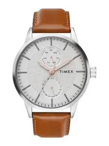 Timex Men Leather Straps Analogue Watch TWEG19914