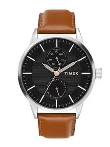 Timex Men Leather Straps Analogue Watch TWEG19913