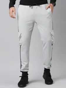 MADSTO Men Regular Fit Cotton Cargo Joggers Trackpants