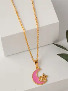 DressBerry Gold-Plated Pendant With Chain