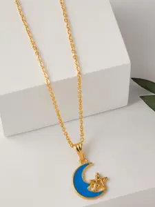 DressBerry Gold-Plated Pendant With Chain