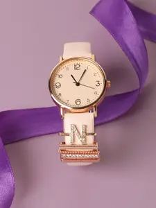 HAUTE SAUCE by  Campus Sutra Round Analog Watch With N Watch Charm